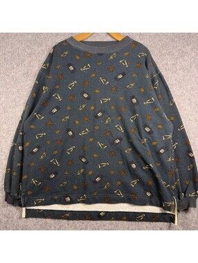 Vintage Navy Crewneck Sweater by The Arrow Company - Men's Size L